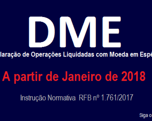 DME: Nova obrigação acessória e seu impacto no dia a dia da contabilidade DME: Nova obrigação acessória e seu impacto no dia a dia da contabilidade